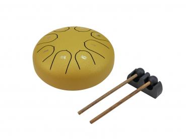 DIMAVERY TD-8 Steel Tongue Drum, gold