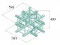 Preview: ALUTRUSS DECOLOCK DQ4-SPAT51 5-Weg Ecke sw