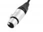 Preview: PSSO DMX Kabel XLR 5pol 3m sw Neutrik