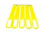 Preview: GAFER.PL Kabelbinder Klettverschluss 25x260mm 5er Pack gelb