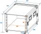 Preview: ROADINGER Rack Profi KM 6HE 55cm mit Rollen