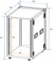 Preview: ROADINGER Verstärkerrack PR-2ST, 18HE, 57cm mit Rollen