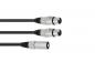 Preview: OMNITRONIC Adapterkabel XLR(M)/2xXLR(F) 0,5m sw