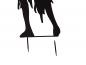 Preview: EUROPALMS Silhouette Metall Zombie Frau, 135cm