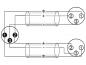 Preview: OMNITRONIC Adapterkabel XLR(M)/2xXLR(F) 3m sw