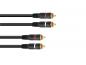 Preview: OMNITRONIC Cinch Kabel 2x2 0,6m