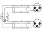 Preview: OMNITRONIC Adapterkabel XLR(F)/2xXLR(M) 1,5m sw