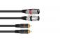Preview: OMNITRONIC Adapterkabel 2xXLR(M)/2xCinch 1,5m sw