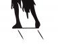 Preview: EUROPALMS Silhouette Metall Zombie Frau, 135cm