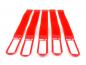 Preview: GAFER.PL Kabelbinder Klettverschluss 25x400mm 5er Pack rot