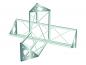 Preview: DECOTRUSS SAC-44 Ecke 4-Weg r+h silber