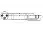 Preview: OMNITRONIC Adapterkabel XLR(M)/Klinke stereo 0,9m sw