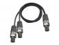 Preview: SOMMER CABLE Adapterkabel Speakon/2xSpeakon 1m sw