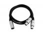 Preview: OMNITRONIC Adapterkabel XLR(M)/2xXLR(F) 0,5m sw