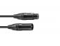 Preview: PSSO DMX Kabel XLR 3pol 10m sw Neutrik schwarze Stecker