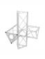 Preview: DECOTRUSS SAC-44 Ecke 4-Weg r+h silber