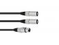 Preview: OMNITRONIC Adapterkabel XLR(F)/2xXLR(M) 1m sw