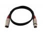 Preview: OMNITRONIC XLR Kabel 3pol 1,5m sw/rt
