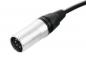 Preview: PSSO DMX Kabel XLR 5pol 1m sw Neutrik