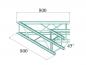 Preview: ALUTRUSS DECOLOCK DQ4-SPAC19 2-Weg Ecke 45° sw