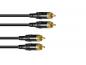 Preview: SOMMER CABLE Cinch Kabel 2x2 0,5m sw Hicon