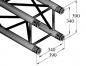 Preview: ALUTRUSS QUADLOCK TQ390-4000 4-Punkt-Traverse