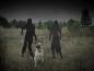 Preview: EUROPALMS Silhouette Metall Zombie Frau, 135cm