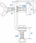 Preview: EUROLITE TH-25 Theaterhaken silber