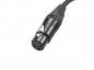 Preview: PSSO DMX Kabel XLR 3pol 1,5m sw Neutrik schwarze Stecker