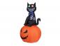 Preview: EUROPALMS Halloween Aufblasbare Figur Katze mit Kürbis, 183cm