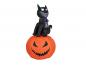 Preview: EUROPALMS Halloween Aufblasbare Figur Katze mit Kürbis, 183cm