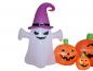 Preview: EUROPALMS Halloween Aufblasbare Figur Geist mit Kürbissen, 244cm