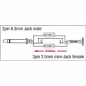 Preview: DAP Adapter XGA10 - Jack/M mono to mini-jack/F - 90° - incl. 2x 10 kilo-Ohm resistors