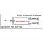 Preview: DAP Adapter XGA14 - mini-jack/M mono to 2x mini-jack/F