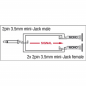 Preview: DAP Adapter XGA14 - mini-jack/M mono to 2x mini-jack/F