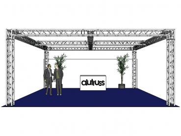 ALUTRUSS Traversenset QUADLOCK 6082 Quadrat 7,71x7,71x3,5m (BxTxH)