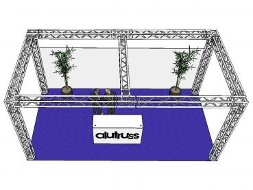 ALUTRUSS Traversenset QUADLOCK 6082 Rechteck 7,71x4x3,5m (BxTxH)