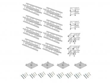 ALUTRUSS Traversenset QUADLOCK 6082 U-Form 7x4x3,5m (BxTxH)