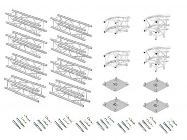 ALUTRUSS Traversenset QUADLOCK 6082R U-Form 7x4x3,5m (BxTxH)