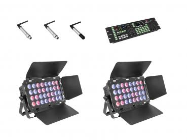 EUROLITE Set 2x Stage Panel 32 + Color Chief + QuickDMX Sender + 2x Empfänger