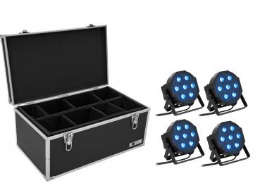 EUROLITE Set 4x LED SLS- QCL Floor + Case TDV-1