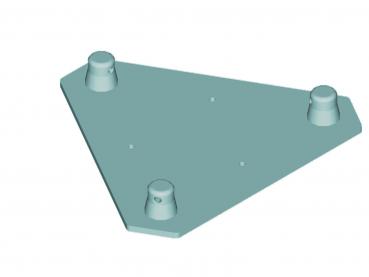 Preview: ALUTRUSS DECOLOCK DQ3-WPM Wandplatte MALE