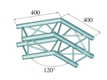 ALUTRUSS DECOLOCK DQ4-SPAC22 2-Weg Ecke 120° sw