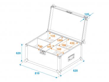 ROADINGER Flightcase 4x THA-20PC