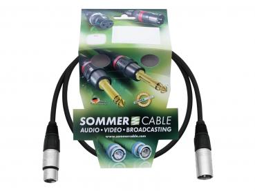 SOMMER CABLE XLR Kabel 3pol 0,5m sw Neutrik
