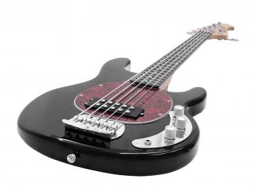 DIMAVERY MM-505 E-Bass, 5-saitig, schwarz