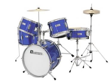 Sonderposten DIMAVERY JDS-305 Kinder Schlagzeug, blau, B-Ware