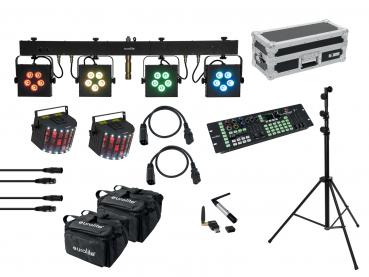 EUROLITE Set LED KLS-902 + Laser Derby Mobile Bundle
