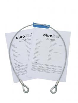 EUROLITE Sicherungsseil AG-5 3x600mm bis 5kg sil