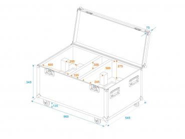 ROADINGER Flightcase 2x THA-250F